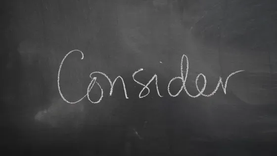 consider