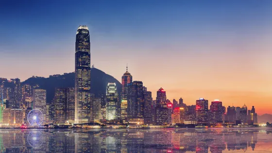 Hong Kong Waterfront Sunset