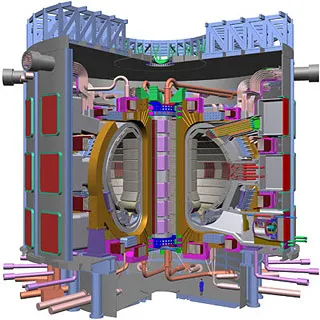 Cutaway diagram of the future ITER experiment