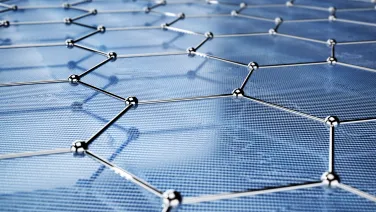 Abstract technology background with connected dots